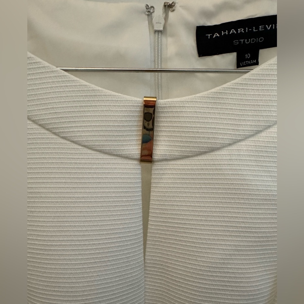 Tahari Ivory Sleeveless Mini Dress - Picture 6 of 6